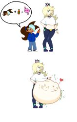 digestion_noises heart mario_(series) oc princess_rosalina same_size_vore self_insert sequence soft_vore struggling struggling_prey super_mario_galaxy tastysauce vore vore_belly willing_prey willing_vore