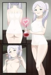 1girls 2d 2d_(artwork) 2d_artwork adult adult_female areola areolae ass ass_cleavage ass_crack audirenze b babydoll back bblurry_background belly belly_button blurred_background breasts camisole collarbone curvaceous curvaceous_body curvaceous_female curvaceous_figure curvaceous_hips curvaceous_thighs curvy curvy_body curvy_female curvy_figure curvy_hips curvy_thighs digital digital_art digital_drawing digital_drawing_(artwork) digital_media digital_media_(artwork) drawing earrings elbows elf elf_ear elf_ears elf_female elf_girl exposing exposing_breasts exposing_chest exposing_nipple exposing_self female female_focus female_only fingers frieren gilf gluteal_fold grandma granny green-eyed_female green_eyes groin half_naked half_nude heart-shaped_pupils heart_eyes high_resolution highres indoor indoor_nudity indoors inframammary_fold inguinal_crease inguinal_ligament knees lean_figure long_hair looking_at_viewer love_potion mature mature_female median_furrow midriff naked naked_female naked_woman narrow_waist navel nipples nude nude_female nudity old_female open_mouth open_mouth_smile parted_bangs parted_lips pear-shaped_figure petite petite_body petite_breasts petite_female petite_girl petite_tits pink_areola pink_areolae pink_nipples pointy_ears presenting_breasts semi_nude shoulder_blades shoulders showing_breasts showing_chest showing_nipple slender_body slender_waist slim_waist small_breast small_breasts smile smiley_face smiling smiling_at_viewer solo sousou_no_frieren standing thick_ass thick_butt thick_thighs thighs tiny_breasts tongue uncensored uncensored_breasts uncensored_nipples upper_body white-haired_female white_babydoll white_camisole white_hair wide_hips