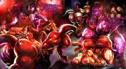 absurd_res anthro ass big_breasts big_butt big_penis bodily_fluids breasts butt_slap commission commissioner_upload cum cum_inside eldritch_being english_text eternal_rose_(darkescape) female female/female futanari genital_fluids genitals goo_creature group group_pregnancy gynomorph hi_res horn huge_filesize inflation intersex intersex/female monster nipples penetration penile penile_penetration penis penis_in_vagina pregnant pregnant_anthro pregnant_female purple_body red_light reptile rongo_dombo rongodombo scalie scp-939 scp_foundation sex slap smiley_face tail tail_grab tail_spines teeth text tongue tongue_out vaginal_penetration