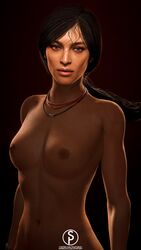 1girls 3d areolae breasts chloe_frazer female female_only indian looking_at_viewer nipples nude sfmporn_(artist) solo source_filmmaker uncharted