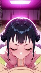 4k ai_generated animated asian_female ass big_thighs black_hair breasts bubble_butt detailed_background highres japanese_room korean kpop_demon_hunters naked naostudio neon_lights nipples nsfw pussy short_hair sound tagme tatami_mat video zoey_(kpop_demon_hunters)