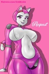 1girls animatronic animatronic_female anthro anthro_female artist_name artist_upload breasts breasts_bigger_than_head breasts_out cat_ears cat_girl cat_tail charlotte_(five_nights_with_charlotte's) feline female female_focus female_only five_nights_with_charlotte's furry furry_female inkblinkz metallic_body no_genitals no_nipples patreon patreon_artist patreon_username request roblox roblox_game self_upload thick_thighs thighs tits_bigger_than_head
