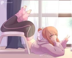 1female 1females 1girl 1girls 1woman 1women 2d 2d_(artwork) 2d_artwork adorable adorable_face adorable_female adorable_girl adorasexy artist_name artist_signature ass ass_up big_ass black_sweatpants blinds bored bored_expression bored_female brown_hair calm calm_expression calm_expressions calm_face chilling clothed clothed_female clothes clothing comfort_woman comfortable comforting comfy curtains curtains_open curvaceous curvaceous_ass curvaceous_female curvaceous_figure curvaceous_hips curvaceous_thighs curves curvy curvy_body curvy_female curvy_figure curvy_hips curvy_thighs cute cute_ass cute_face cute_female cute_girl ddlc doki_doki_literature_club fat_ass fat_butt fat_buttocks feet feet_up female female_ass female_focus female_human female_only gray_hoodie green_eyes hoodie hoodie_lift hoodie_up huge_ass jacket jacket_lift large_ass light looking_at_viewer monika_(doki_doki_literature_club) only only_female only_girl only_woman peace_sign pink_stripe pink_striped_legwear pretty pretty_face pretty_girl raionart relatable resting_head seat sexy sexy_ass sexy_body sexy_female sexy_girl sexy_woman sexygirl shadow shadows solo solo_female solo_focus solo_girl solo_only solo_woman stool stool_(chair) stretch stretching sunlight sweatpants thick thick_ass thick_butt thick_hips thick_legs thick_thighs thin_waist tree tummy twitter twitter_artist twitter_username white_bow window window_light windows woman woman_focus woman_only woman_solo workout