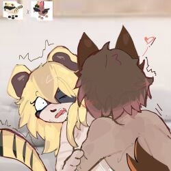 adopt_me adopt_me_(roblox) anal artist_request cropped dog german_shepherd_(adopt_me) humanized nude raccoon reference_image roblox roblox_game sneak_weasel_(adopt_me) tagme