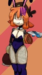 anco_6/3 big_hips implants in_clothes maroon_eyes orange_hair rabbit rabbit_costume rabbit_ears robot_girl robot_humanoid thighs uncomfortable xglor63