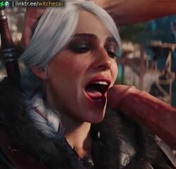 ai_generated animated big_penis blowjob cd_projekt_red ciri cirilla_fiona_elen_riannon clothing cum cum_in_mouth cum_inside cum_on_face grabbing green_eyes head_grab large_penis oral oral_penetration oral_sex sorceress tagme the_witcher the_witcher_(series) the_witcher_3:_wild_hunt the_witcher_4 video video_game video_game_character video_game_franchise video_games white_hair witch witches_ai