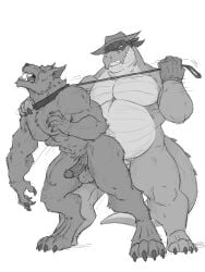 3:4 alligator alligatorid anal anal_sex anthro anthro_on_anthro anthro_penetrated anthro_penetrating anthro_penetrating_anthro anthro_rape anthro_raped anthro_raping anthro_raping_anthro balls barazoku beer_belly belly biceps big_belly big_muscles big_pecs black_and_white black_clothing black_gloves black_handwear black_mask bondage bound claws clothing collar cowboy cowboy_hat cowboy_outfit criminal crocodilian dominant dominant_anthro dominant_male duo erection erection_while_penetrated fangs forced forced_anal from_behind_position genitals gloves grin grinning_at_partner hand_on_shoulder handwear hat headgear headwear hi_res holding_shoulder humping leash leash_pull leashed_collar leashed_male madboart male male/male male_penetrated male_penetrating male_penetrating_male male_rape male_raped male_raping male_raping_male manly mask masked_male monochrome musclegut muscular muscular_anthro muscular_arms muscular_male muscular_thighs nude nude_anthro nude_male old_west outlaw pecs penetration penile penile_penetration penis penis_in_ass pounding_ass rape reptile robber rough_sex scalie secretly_loves_it sex shoulder_grab simple_background smile smirk smirking_at_another smirking_at_partner sneer standing standing_sex submissive submissive_anthro submissive_male tail teeth thick_arms thick_thighs thief thief_outfit thrusting thrusting_forward thug tough_guy trigger_(wordcaster) vein veiny_penis wearing_mask white_background wild_west