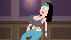 american_dad animated breast_expansion cosplay female_only francine_smith hayley_smith milf tagme