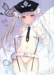 absurd_res absurdres belt hi_res highres no_bra photoshop pussy rurudo rurudot stockings thighhighs uncensored underboob