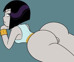 ass badlavender big_ass black_hair bottomless cameltoe dat_ass dc dc_comics female female_only lady_legasus looking_back mega_legasus rachel_roth raven_(dc) short_hair solo solo_female teen_titans teen_titans_go vagina voluptuous