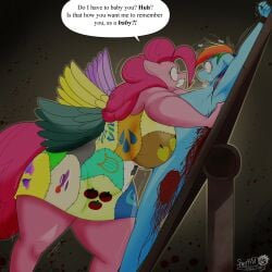 anthro blood boobs breasts chubby crazy creepy creepypasta cupcakes_(mlp_fanfic) english_text female furry giant_breasts gore halloween hasbro horror horse huge_breasts large_breasts masterj291 mlp mutilation my_little_pony pegasus pinkamena_(mlp) pinkie_pie_(mlp) pony rainbow_dash_(mlp) sheriffmj1 tail text thick_ass thick_thighs thighs wings