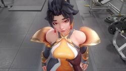 1boy 1boy1girl 1girls 3d 3d_animation activision animated anran anran_ye asian asian_female ass big_ass big_breasts black_hair blizzard_entertainment breasts cum cum_on_thighs curvaceous curvy curvy_figure daradoki dark-skinned_male dark_skin dzooworks_(model) female grabbing_breasts hips hourglass_figure interracial light-skinned_female light_skin long_video longer_than_30_seconds longer_than_one_minute male male/female mature mature_female mature_male moaning outercourse overwatch red_eyes sex shorter_than_two_minutes slim_waist sound straight tagme thick thick_hips thick_legs thick_thighs thigh_job thigh_sex thighs threedust twodust video voluptuous waist wide_hips