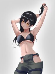 1girls aghop alternate_hairstyle alternate_version_at_source alternate_version_available arm_above_head arm_up armpit_crease armpit_peek armpits bare_armpits bare_belly bare_chest bare_hands bare_hips bare_midriff bare_navel bare_shoulders belly belly_button bikini bikini_top black-haired_female black_bikini black_bikini_top black_hair black_string_bikini black_swimsuit black_swimwear breasts busty busty_female busty_teenager collarbone curvaceous curvaceous_body curvaceous_female curvaceous_figure curvaceous_hips curvaceous_teenager curvy curvy_body curvy_female curvy_figure curvy_hips digital digital_art digital_drawing digital_drawing_(artwork) digital_media digital_media_(artwork) elbows enen_no_shouboutai exposed_armpits exposed_arms exposed_belly exposed_chest exposed_hips exposed_midriff exposed_navel exposed_shoulders exposed_skin female female_focus female_only fingers fire_force hair_between_eyes hairless_armpits halterneck hand_above_head hand_up head_tilt high_resolution highres hourglass_figure kotatsu_tamaki lean_figure linea_alba long_hair looking_at_viewer medium_breasts midriff more_at_source narrow_waist navel orange-eyed_female orange_eyes shaved_armpits shoulders simple_background slender_body slender_waist slim_waist solo standing stomach string_bikini swimsuit swimwear teenage_female teenager thighs tilted_head twintails twintails_(hairstyle) tying_hair underboob upper_body white_background wide_hips young_female young_woman