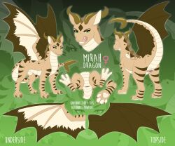 3_toes 4_toes animal_genitalia brown_body brown_scales character_name claws cloaca dragon english_text feet female female_symbol feral gender_symbol genitals gradient_background green_background green_eyes hi_res horn lawkie licking licking_lips licking_own_lips looking_at_viewer mirah model_sheet mythological_creature mythological_scalie mythology narrowed_eyes pawpads raised_tail scales scalie sharp_teeth simple_background smile solo species_name spread_wings striped_body striped_scales stripes symbol tail tan_body tan_scales teeth text toe_claws toes tongue tongue_out white_body white_pawpads white_scales wings