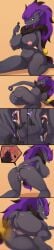 absurd_res anal anal_vore anthro anus areola ass big_ass big_breasts big_butt brap breasts canid canine curvaceous curvy fart fart_cloud fart_fetish farting_on_another female female_anthro female_domination femdom fur gassy gassy_female generation_5_pokemon genitals giant_female giantess hi_res larger_female long_image macro macro/micro macro_female male mammal micro micro_male nintendo nude pokemon pokemon_(species) pussy size_difference smaller_male smile son2j tall_image thick_thighs tiny_male voluptuous vore vulva zoroark