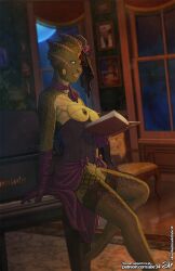 1890s 1girls 2d alx_(fuckit) anthro anthro_only book bows breasts corset doctor_who evening_gloves exposed_boobs exposed_breasts exposed_nipples exposed_tits female female_only gloves green_skin hat head_crest headwear madame_vastra necktie neckwear no_panties piano reading scales scalie scalie_female scalie_humanoid silurian solo solo_female stockings tagme veil victorian victorian_dress victorian_era