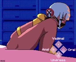 1boy 1girls animated aqua_hair ass_ripple black_mask blonde_hair canari_(pokemon) canary_(pokemon) dark-skinned_female dark_skin drooling english_text female froll froll_(artist) gameplay_mechanics indoors interracial jacket male mask mouth_mask multicolored_hair musi_cassie parody penis pixel_art pokemon pokemon_legends:_z-a pussy pussy_juice reverse_cowgirl_position saliva sex short_twintails shorter_than_10_seconds sound split-color_hair squatting_cowgirl_position straddling straight tagme twintails two-tone_hair two-tone_mask ugoira user_interface vaginal_penetration video yellow_jacket yellow_mask