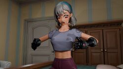 3d barondraws blender clothed clothing female fortnite lactation lactation_through_clothes lexa_(fortnite) og_lexa_(fortnite) sequence wet_clothes