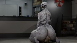 1boy 1girls 3d anthro ashley_graham ass ass_focus big_ass big_butt butt_focus face_in_ass facesitting fat_ass fat_butt feet female female_human/male_monster huge_ass huge_butt human looking_down_at_partner male male/female male_facesitting male_facesitting_female male_focus monster monster_male mutant naked no_genitals no_sex nonhuman nude pyro_enthusiast questionable_consent regenerador render resident_evil sitting_on_person size_difference smiling tagme thick_thighs thighs undead zombie