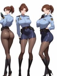 ai_generated bewitching_thighs big_breasts full_body policewoman shu uniform