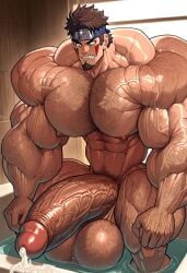 ai_generated ball_growth dilf hairy hairy_muscles himbo hyper_balls hyper_muscles hyper_penis inuzuka_kiba kiba_inuzuka male muscle_god muscle_growth naruto_(series) penis_growth