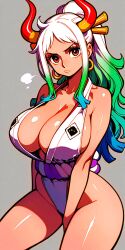 ai_generated big_breasts clothing female female_only momo_xing one_piece yamato_(one_piece)