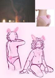 bunny comic men my_chemical_romance nipples ray_toro simple_background underwear