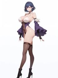 ai_generated bewitching_thighs big_breasts epic7 full_body fumyr_(epic_seven) shu