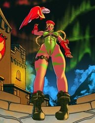 4hbdc bodypaint cammy_white exhibitionism painted_clothes street_fighter street_fighter_ii tagme vibrator vibrator_cord