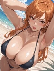 ai_generated bikini clothing dodo_bird female female_only nami_(one_piece) one_piece