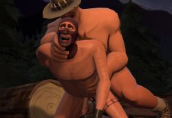 2boys bara cum erection finchtheidiot gay gay_sex male/male penetration saxton_hale sfm size_difference source_filmmaker spy_(team_fortress_2) sweat team_fortress_2 tf2 twink