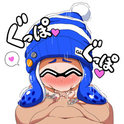 blowjob bobble_(splatoon) fellatio heart inkling pen_(artist) splatoon splatoon_(manga) tagme translation_request veiny_penis