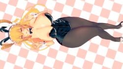 3d bunnysuit huge_breasts kobayashi-san_chi_no_maidragon miss_kobayashi's_dragon_maid tagme tohru_(dragon_maid) xhion24