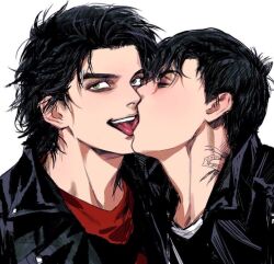 frank_iero frerard gay gerard_way kisses my_chemical_romance