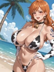 ai_generated bikini clothing dodo_bird female female_only nami_(one_piece) one_piece