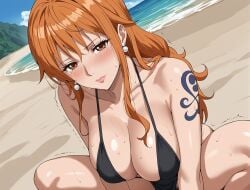 ai_generated clothing dodo_bird female female_only nami_(one_piece) one_piece