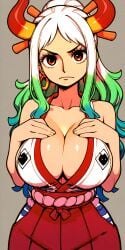 ai_generated big_breasts clothing female female_only momo_xing one_piece yamato_(one_piece)