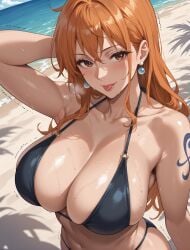 ai_generated bikini clothing dodo_bird female female_only nami_(one_piece) one_piece