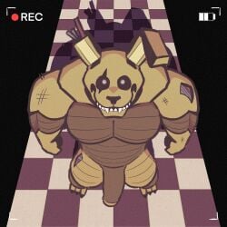 animatronic big_penis bigbchevalier black_eyes five_nights_at_freddy's five_nights_at_freddy's:_help_wanted five_nights_at_freddy's_3 gay rabbit solo springtrap_(fnaf)