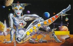 bride_of_pin-bot pinball_machine pinup_pose python_anghelo robot_girl solo the_machine