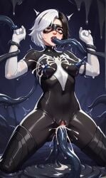 ahe_gao ai_generated anal_sex bodysuit corruption double_penetration female_only luna_snow oral_penetration slime tentacle triple_penetration vaginal_penetration