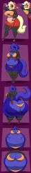 1girls 5_fingers anthro armwear ass ass_cleavage ass_crack ass_expansion bbw belly belly_overhang big_ass big_breasts black_sclera blue_body blue_fur blue_hair blueberry_inflation bottom_heavy breasts bubble_butt butt_crack chubby chubby_female cleavage clothed clothing countershade_butt countershade_torso countershading dipstick_ears fat fat_ass fat_butt fat_female female female_only fingerless_gloves footwear furry gloves gluteal_fold grabbing_ass grabbing_own_ass hair_over_one_eye hand_on_ass heels huge_ass huge_breasts hyper_breasts inflation lj_caffie looking_back love_handles neck_tuft obese obese_female oc onomatopoeia original_character overweight overweight_female panties purple_eyes raised_tail ripped_clothing shirt shocked slight_blush snap spherical_inflation tagme tail thick_thighs thong two-tone_body two-tone_fur weight_gain whale_tail wide_hips