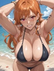 ai_generated bikini clothing dodo_bird female female_only nami_(one_piece) one_piece