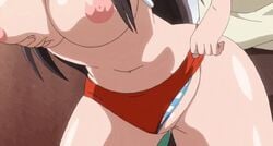 1boy 1girls animated areolae bloomers breast_grab breast_grab_during_sex breast_grab_from_behind breasts breasts_out brown_hair buruma erect_nipples from_behind grabbing_another's_breast gym_uniform inori_amano large_breasts legs long_hair mou_hasama_zu_ni_ha_ira_renai mou_hasamazu_ni_wa_irarenai navel nipples open_mouth panties panties_aside pashmina penetration screencap sex sex_from_behind shimapan shiny shiny_skin thick_thighs vaginal vaginal_penetration vaginal_sex