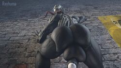 1futa 3d against_wall alien ass ass_focus balls big_ass big_balls big_penis black_body futa_only futanari intersex large_ass large_penis legs long_tongue looking_over_shoulder marvel marvel_comics penis prehensile_tongue rayhuma sharp_teeth she-venom solo_futa spider-man_(series) symbiote teeth thick thick_ass thick_thighs thighs tongue tongue_out venom venom_(marvel) wall white_eyes