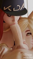 10_seconds 1boy 2girls 3d 3some 9:16 :>= ahri akali animal_ears animated asian asian_female ball_sucking balls bewyx big_penis blender blonde_hair collaborative_fellatio erection fellatio female ffm_threesome just_the_tip k/da_ahri k/da_akali k/da_series large_penis league_of_legends male multiple_girls oral pale-skinned_female pale-skinned_male pale_skin penis pixiewillow pov shorter_than_10_seconds sound straight sucking_testicles teamwork testicles threesome vertical_video video volkor