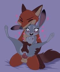 <3_eyes 2019 anal anal_sex animal_genitalia animal_penis anthro bite blush bodily_fluids canid canine canine_penis disney duo female female_penetrated finger_fuck fingering flat_chest fox fur furry furry_only genital_fluids heart hi_res judy_hopps lagomorph leporid male male/female male_penetrating male_penetrating_female mammal nick_wilde nipples nude open_mouth penetration penis pussy pussy_juice rabbit sex simple_background skeletonguys-and-ragdolls straight sweat tail vaginal_penetration zootopia