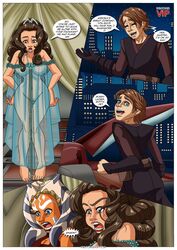 1boy 2girls ahsoka_tano alien alien_girl anakin_skywalker angry balcony bbmbbf canon_couple clone_wars comic coruscant edit english_text extraterrestrial female hourglass_figure husband husband_and_wife jedi jedi_padawan male master_and_student milf multiple_girls night nightgown orange_skin padme_amidala padme_amidala's_apartment palcomixvip.com rear_view see-through_clothing speech_bubble star_wars text the_clone_wars:_season_four togruta veranda wife