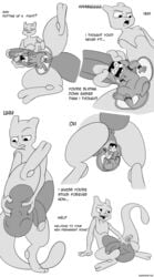 2boys big_penis big_testicles bulge cock_vore dialogue gay hi_res larger_male legendary_pokémon living_insertion male mammal mewtwo monochrome nintendo original_character penetration penis pokemon pokemon_(species) pokemon_rgby size_difference smaller_male smushpretzel testicles text urethral urethral_bulge urethral_insertion urethral_penetration video_games vore watermark x-ray yaoi