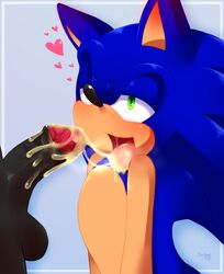 anthro balls bodily_fluids cum cum_on_tongue eulipotyphlan furry gay genital_fluids heart hedgehog hi_res humanoid_penis jayaero male male/male mammal penis shadow_the_hedgehog sonadow sonic_(series) sonic_the_hedgehog tongue